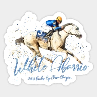 White Abarrio wins the 2023 Breeders' Cup Classic Sticker